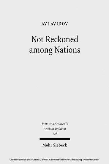 Not Reckoned among Nations main product photo