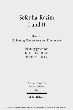 Sefer ha-Razim I und II - Das Buch der Geheimnisse I und II