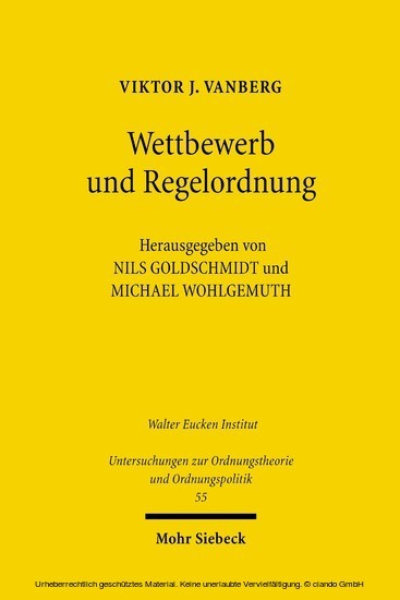 Wettbewerb und Regelordnung main product photo