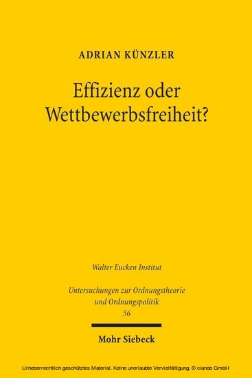 Effizienz oder Wettbewerbsfreiheit? main product photo
