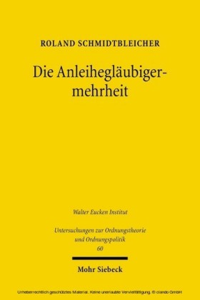 Die Anleihegläubigermehrheit