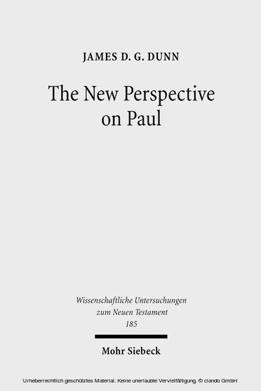 The New Perspective on Paul main product photo