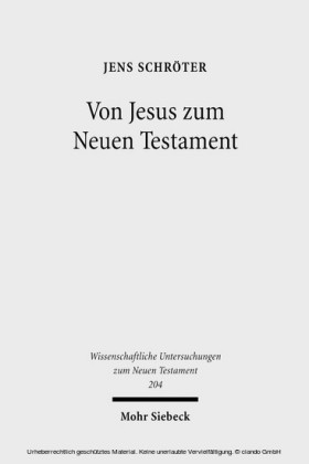 Von Jesus zum Neuen Testament