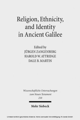 Religion, Ethnicity and Identity in Ancient Galilee