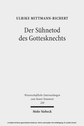 Der Sühnetod des Gottesknechts