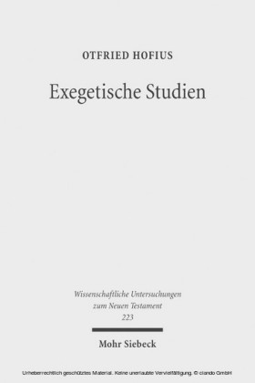 Exegetische Studien