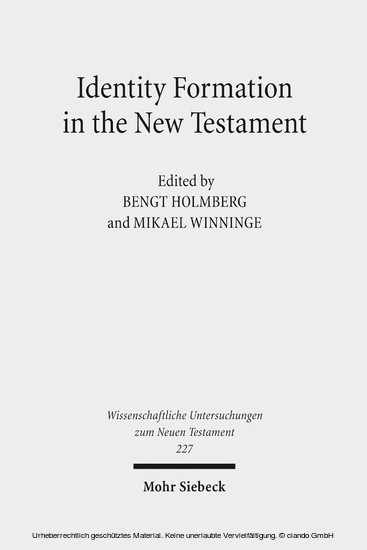 Identity Formation in the New Testament main product photo