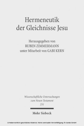 Hermeneutik der Gleichnisse Jesu