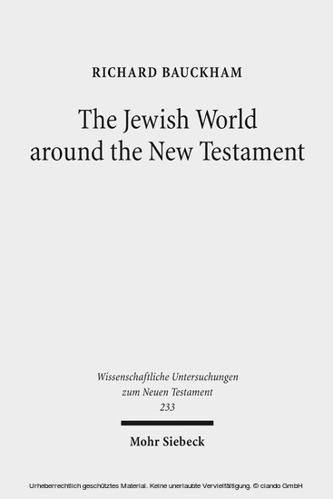 The Jewish World around the New Testament main product photo