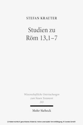 Studien zu Röm 13,1-7