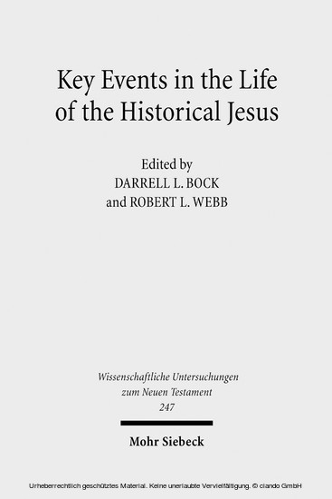 Key Events in the Life of the Historical Jesus main product photo