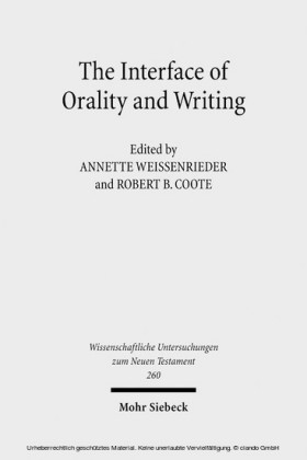 The Interface of Orality and Writing
