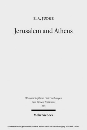 Jerusalem and Athens