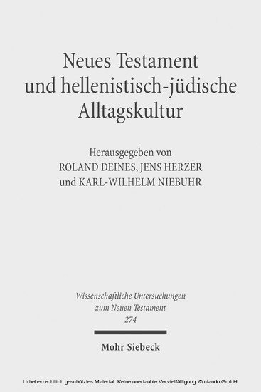 Neues Testament und hellenistisch-jüdische Alltagskultur main product photo
