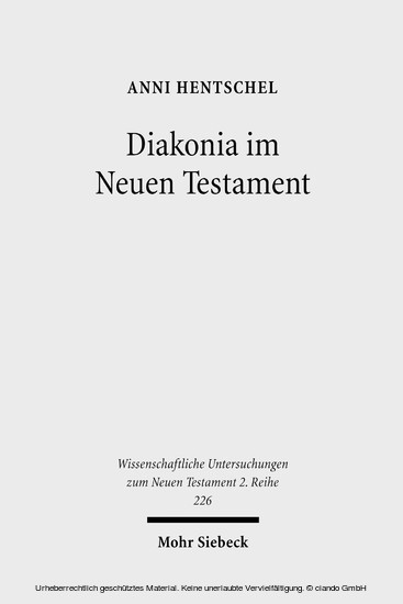 Diakonia im Neuen Testament main product photo
