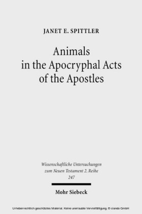 Animals in the Apocryphal Acts of the Apostles