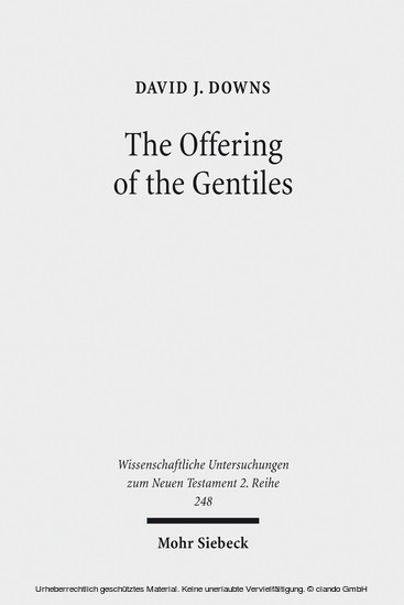 The Offering of the Gentiles main product photo