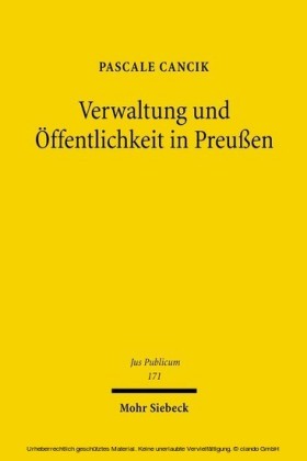 Verwaltung und Öffentlichkeit in Preußen