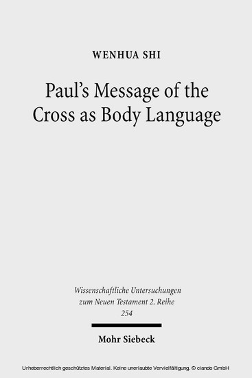 Paul's Message of the Cross as Body Language main product photo