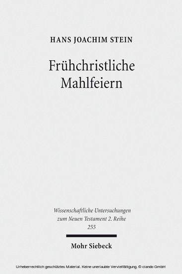 Frühchristliche Mahlfeiern main product photo