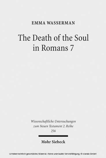 The Death of the Soul in Romans 7 main product photo