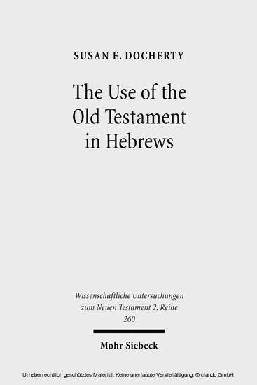 The Use of the Old Testament in Hebrews main product photo