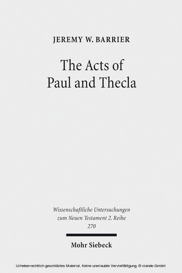 The Acts of Paul and Thecla main product photo
