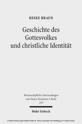 Geschichte des Gottesvolkes und christliche Identität