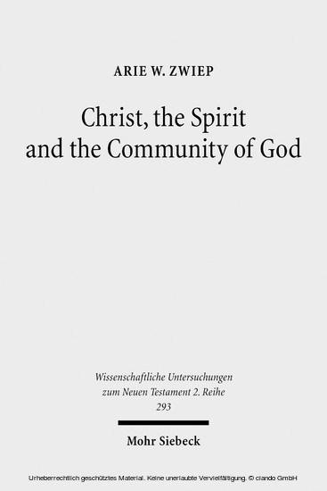 Christ, the Spirit and the Community of God main product photo