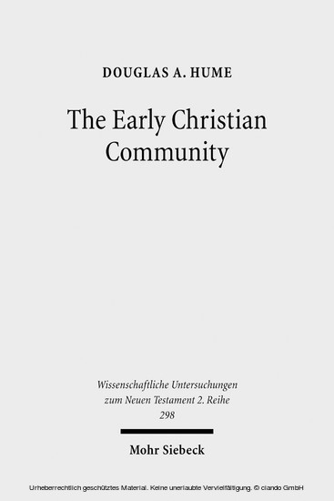 The Early Christian Community main product photo
