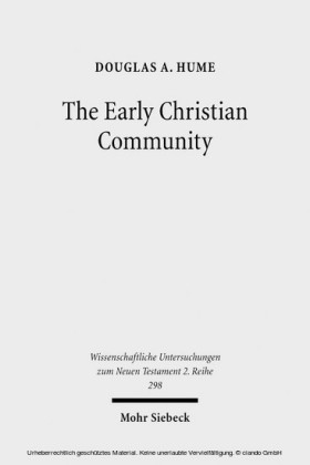 The Early Christian Community
