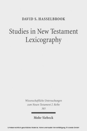 Studies in New Testament Lexicography
