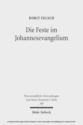 Die Feste im Johannesevangelium