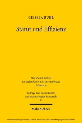 Statut und Effizienz