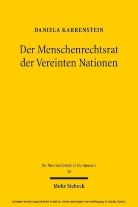 Der Menschenrechtsrat der Vereinten Nationen