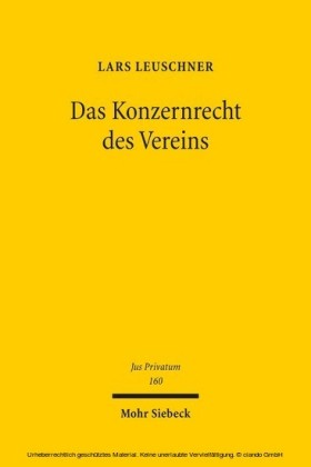 Das Konzernrecht des Vereins
