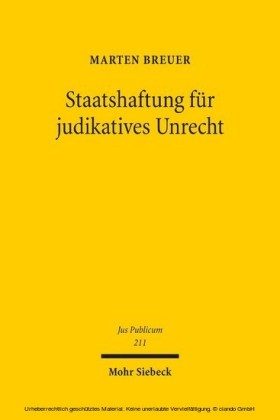 Staatshaftung für judikatives Unrecht