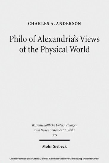 Philo of Alexandria's Views of the Physical World main product photo