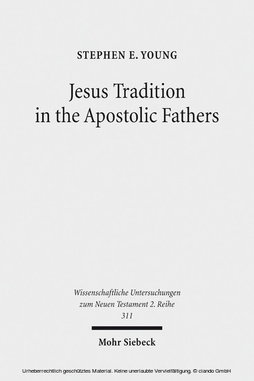 Jesus Tradition in the Apostolic Fathers main product photo