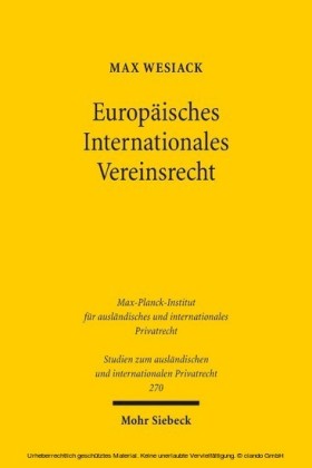 Europäisches Internationales Vereinsrecht