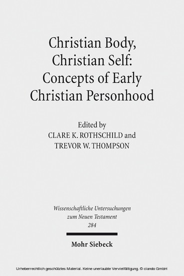 Christian Body, Christian Self: Concepts of Early Christian Personhood main product photo