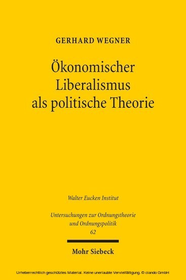 Ökonomischer Liberalismus als politische Theorie main product photo