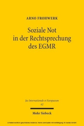 Soziale Not in der Rechtsprechung des EGMR