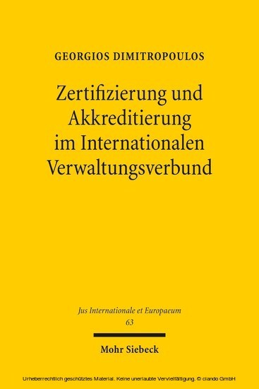 Zertifizierung und Akkreditierung im Internationalen Verwaltungsverbund main product photo