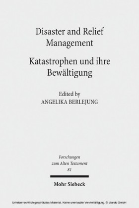 Disaster and Relief Management - Katastrophen und ihre Bewältigung