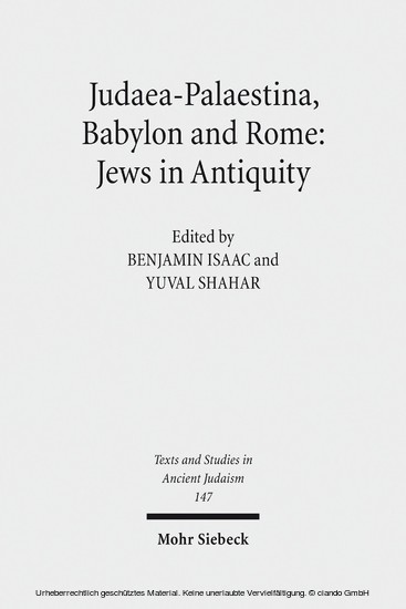 Judaea-Palaestina, Babylon and Rome: Jews in Antiquity main product photo