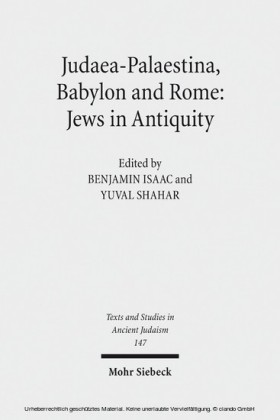 Judaea-Palaestina, Babylon and Rome: Jews in Antiquity