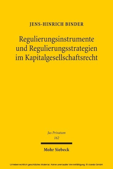 Regulierungsinstrumente und Regulierungsstrategien im Kapitalgesellschaftsrecht main product photo