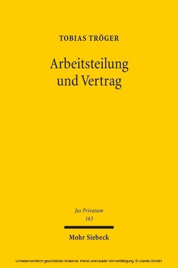 Arbeitsteilung und Vertrag main product photo