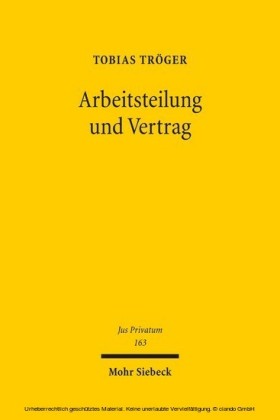 Arbeitsteilung und Vertrag